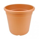 NPB PERSEO TERRACOTTA Ø30X30CM RONDE POT 18,5L + SCHOTEL