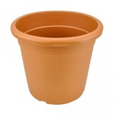 NPB PERSEO TERRACOTTA Ø33X33CM RONDE POT 25L + SCHOTEL