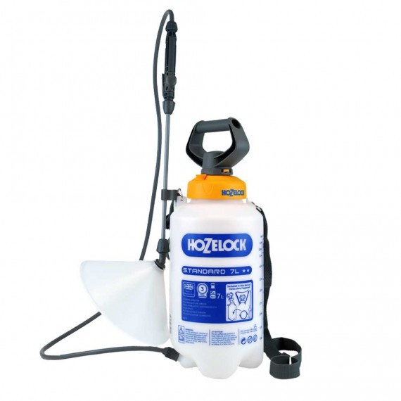 HOZELOCK STANDARD DRUKSPUIT 7 LITER + RONDE ONKRUIDKAP