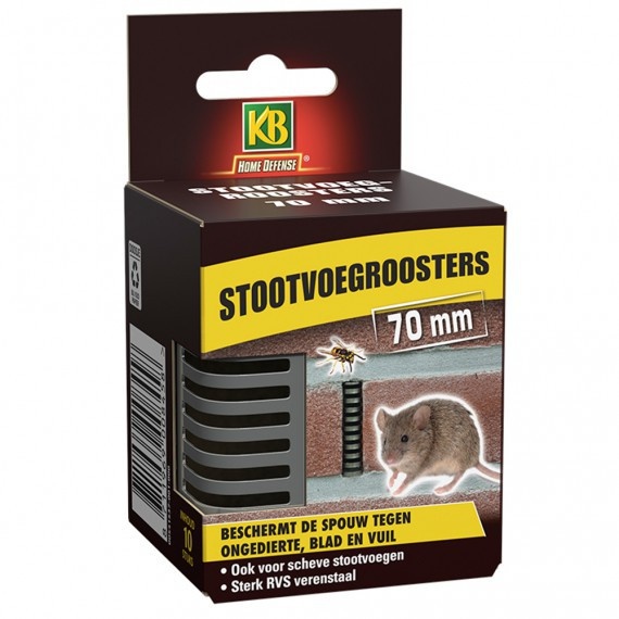 KB STOOTVOEGROOSTERS 70 MM 10 STUKS
