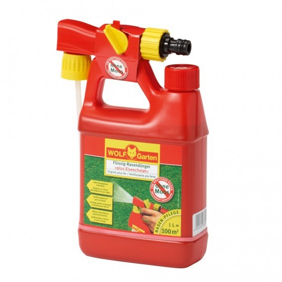 WOLF GARTEN LM100B VLOEIBARE GAZONMEST MOSBESTRIJDER 1L = 100 M²