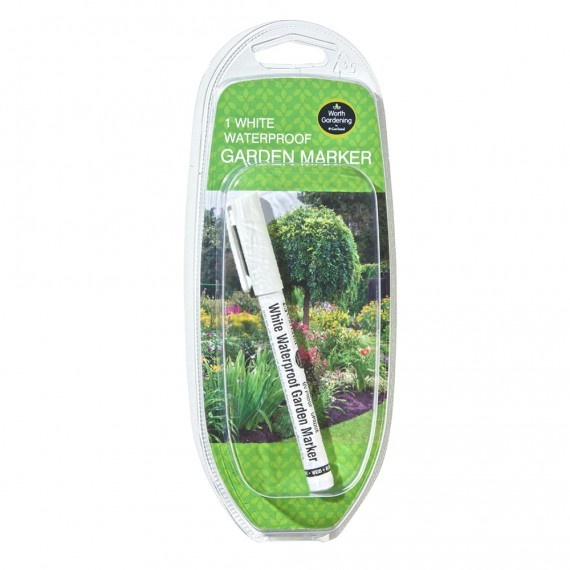 GARLAND WATERBESTENDIGE PLANTENLABEL STIFT WIT