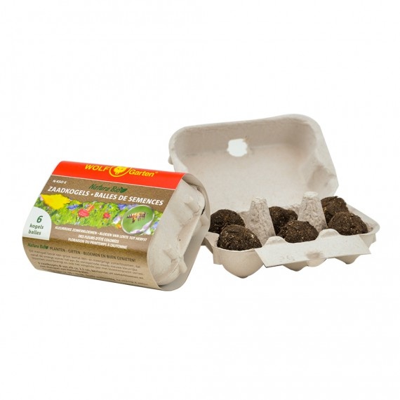 WOLF-GARTEN N-KSO 6 NATURA BIO ZAADKOGELS 6 STUKS