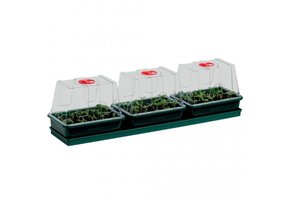 3-VOUDIGE KLEINE HIGH DOME PROPAGATOR VENSTERBANK SET 69X17X19CM