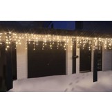 Generic LED Ijspegel Kerstverlichting 6 meter - Warm wit - 240 LEDs