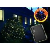 LED lichtnet12014 Lichtnet batterij 1.5x1.5m 6 / 18h timer 100 warm witte LED's buiten