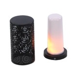 Firelamp Tafellamp met vuureffect - zeer sfeervol ! - Ø7x13cm - oplaadbaar met USB kabel