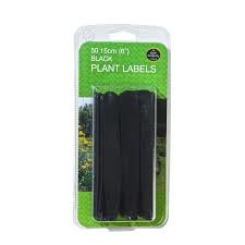 GARLAND ZWARTE PLANTENLABELS 50 STUKS