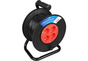 VB HASPEL 4 VOUDIG 3G1 MM² THERMISCH BEVEILIGD 2300W 25 METER