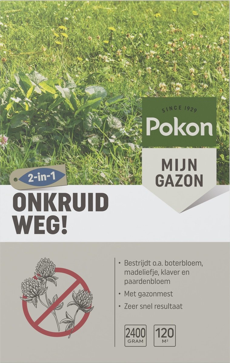 POKON ONKRUID WEG! 2400 GRAM 120M²