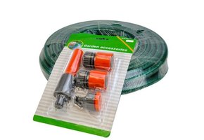 PLASTENA GROENE TUINSLANG MET KOPPELSET 10 METER