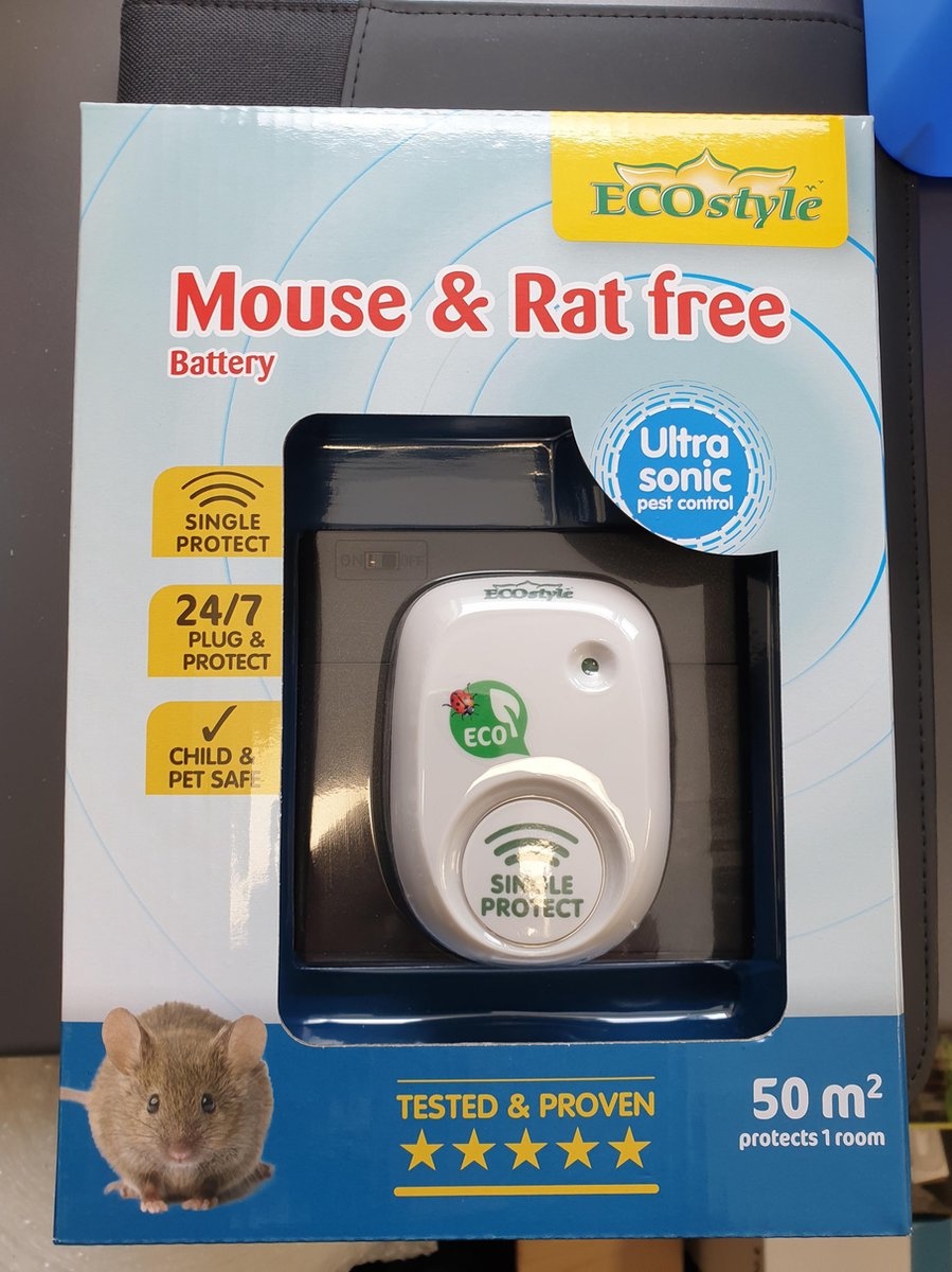 ECOSTYLE MOUSE & RAT FREE 50 BATTERY