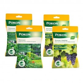 POKON TUINMEST + BIO DRUIVEN MEST VOORDEELPACK 100 GRAM