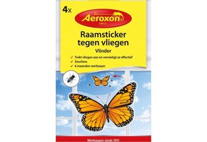 RAAMSTICKER TEGEN VLIEGEN 4 STUKS
