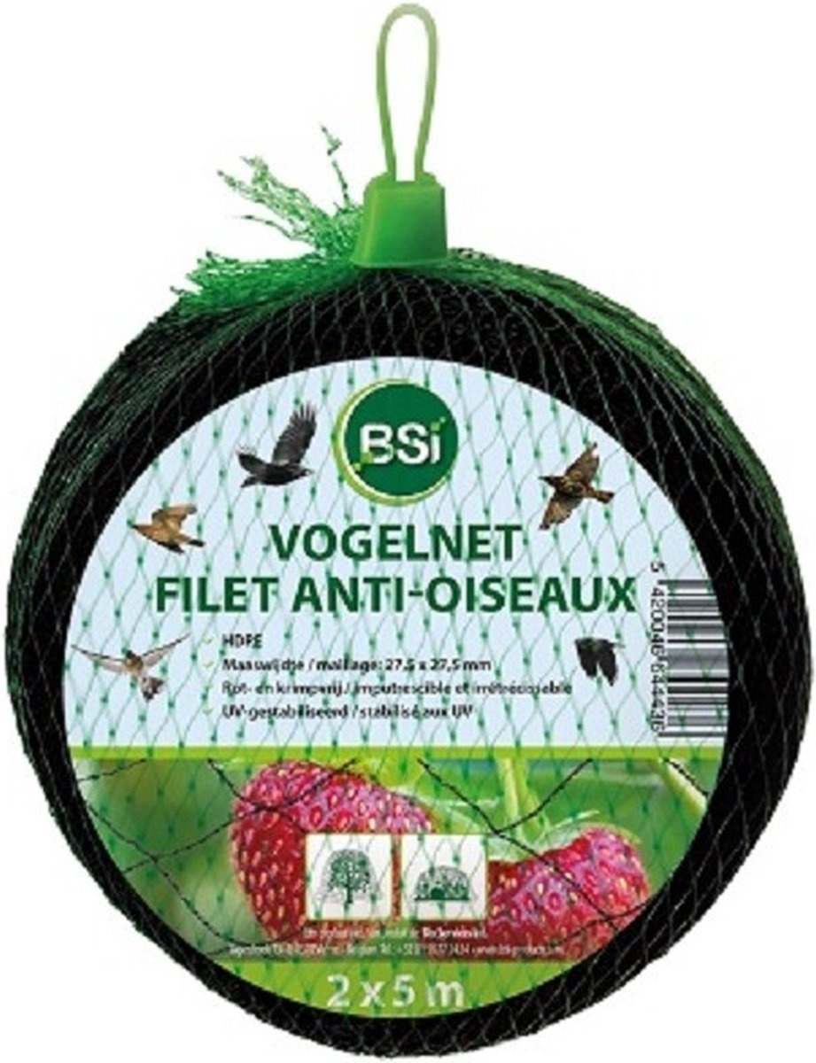 BSI VOGELNET POLYETHYLEEN 2 X 5 METER
