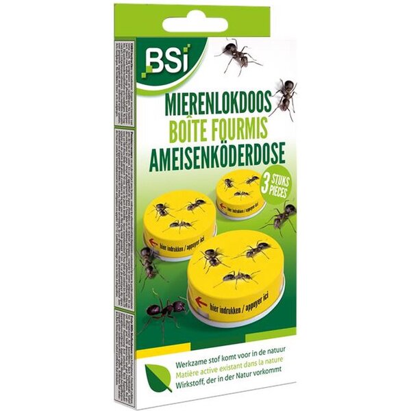 BSI BSI MIERENLOKDOOS 3 STUKS