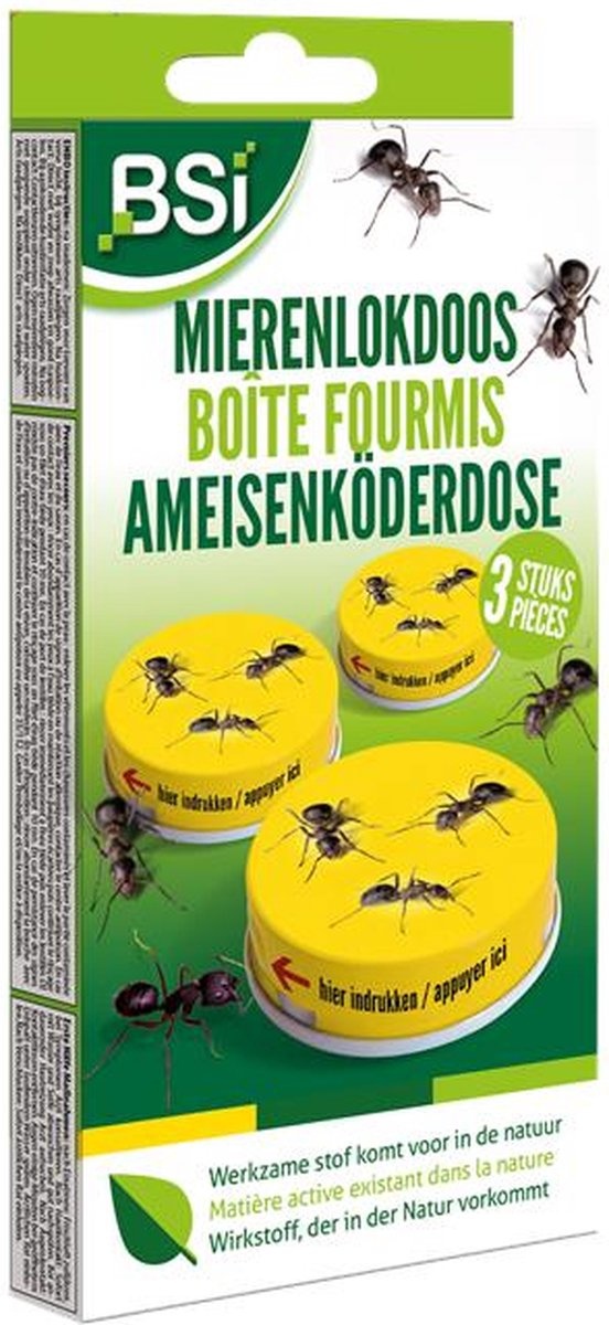 BSI MIERENLOKDOOS 3 STUKS