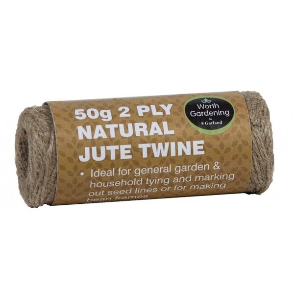 GARLAND GARLAND 2 PLY NATUREL JUTE TOUW 50 GRAM