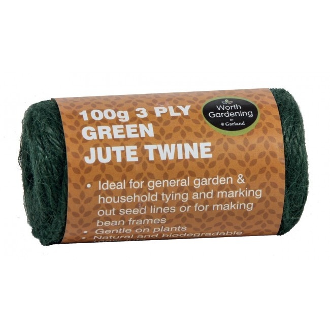 GARLAND 3 PLY GROEN JUTE TOUW 100 GRAM