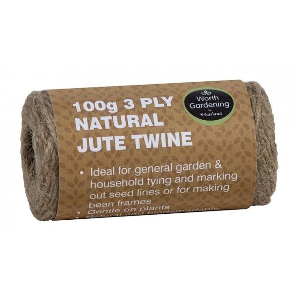 GARLAND GARLAND 3 PLY NATUREL JUTE TOUW 100 GRAM