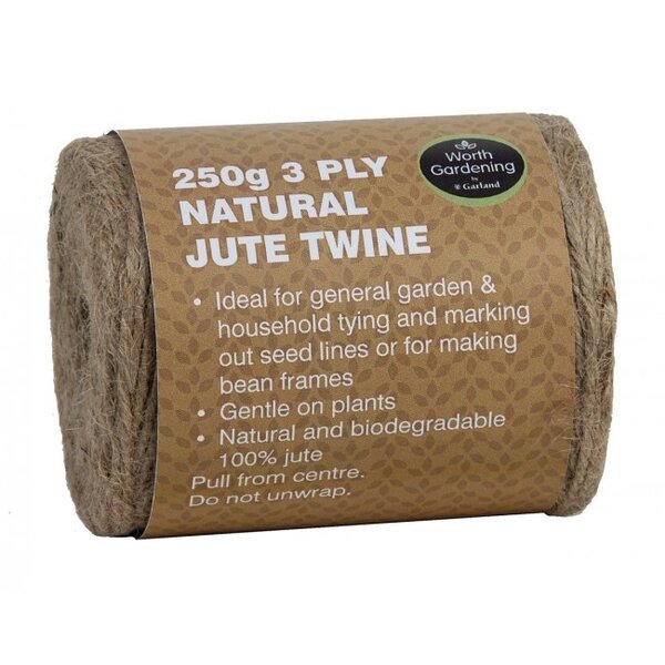 GARLAND GARLAND 3 PLY NATUREL JUTE TOUW 250 GRAM