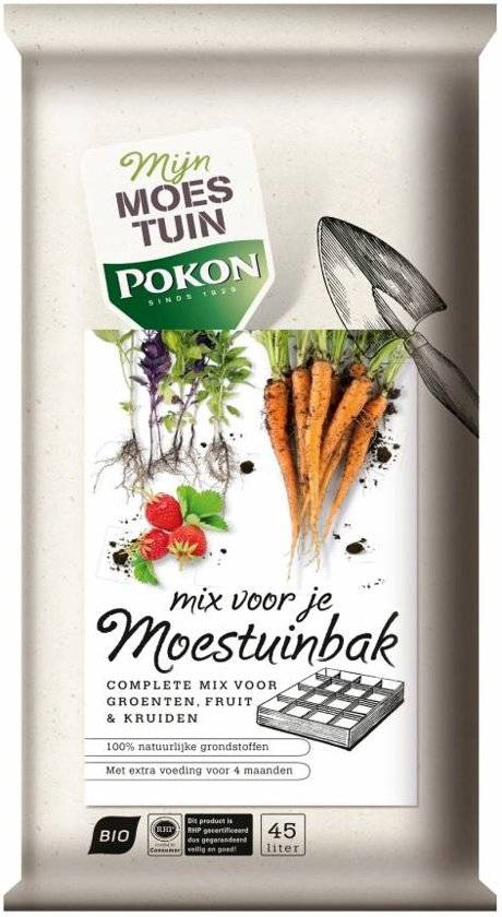 POKON BIO AARDE MIX VOOR MOESTUINBAK 20 LITER