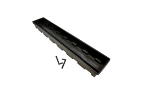 BAK 100 CM INCLUSIEF TWEE DRAINPIJPJES