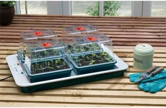 GARLAND FOUR TOP VERWARMDE PROPAGATOR MET AUTOMATISCHE TEMPERATUUR REGELING 59.5X41X20CM