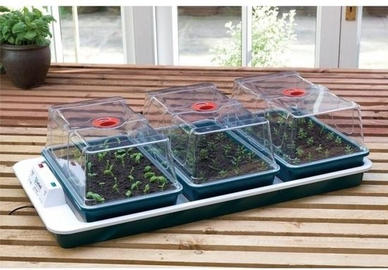 GARLAND BIG 3 VERWARMDE PROPAGATOR MET AUTOMATISCHE TEMPERATUUR REGELING 80.5X41X20CM
