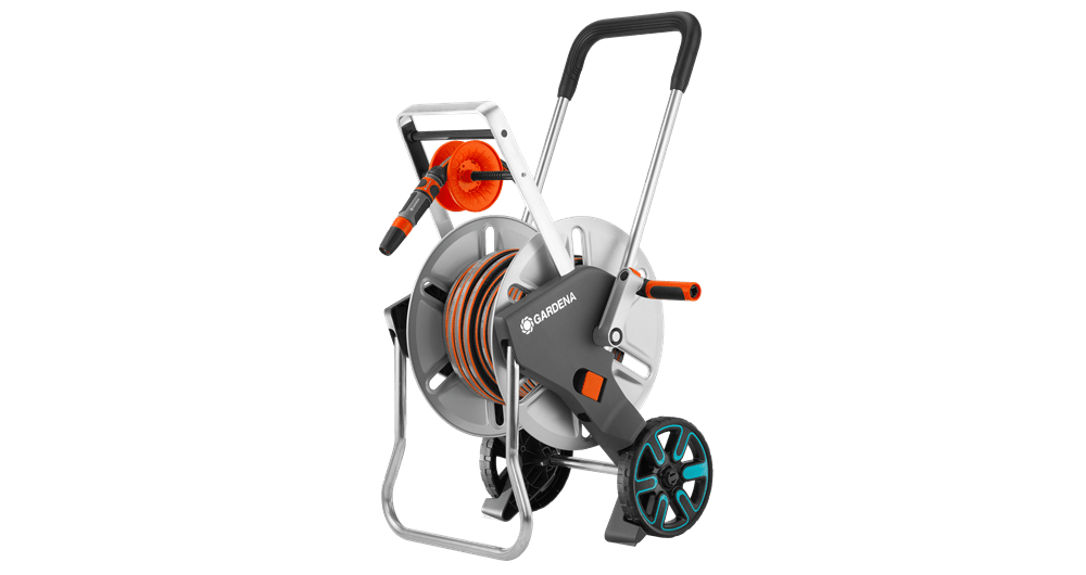 GARDENA CLEVERROLL L EASY METALEN SLANGENWAGEN SET (45 METER 15 MM SLANG + KOPPELINGEN)