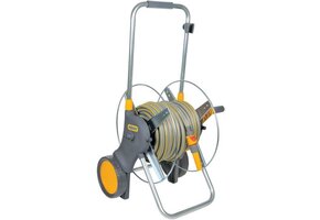 EURO CART METALEN SLANGENWAGEN 90 INCL. 25M SLANG, KOPPELINGEN EN TUINSPUIT