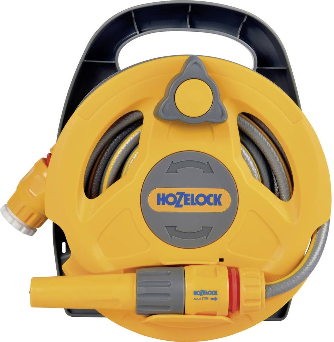 HOZELOCK CLICK & GO MICRO REEL SLANGHASPEL + 10M SLANG EN TUINSPUIT