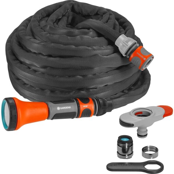 GARDENA  GARDENA TEXTIELSLANG LIANO 10 METER SET MET BINNENKRAAN ADAPTER