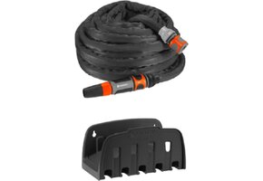 TEXTIELSLANG LIANO 15 METER SET MET TUINSPUIT EN WANDSLANGHOUDER