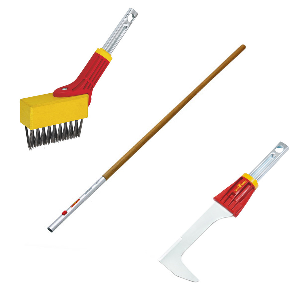 WOLF-GARTEN P767 MULTI-STAR FB-M VOEGENBORSTEL + FK-M VOEGENKRABBER + ZM 140 ESSENHOUTEN STEEL 140CM