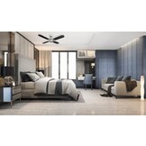 BESTRON DCF42BR PLAFONDVENTILATOR MET AFSTANDSBEDIENING 102 CM RVS / ZILVER / ZWART 50 WATT