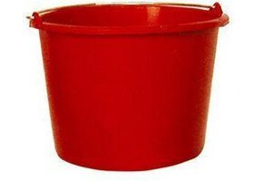 KUNSTSTOF EMMER 12 LITER ROOD
