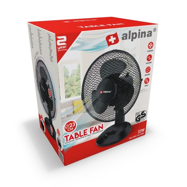 alpina Tafelventilator Ø 23 cm