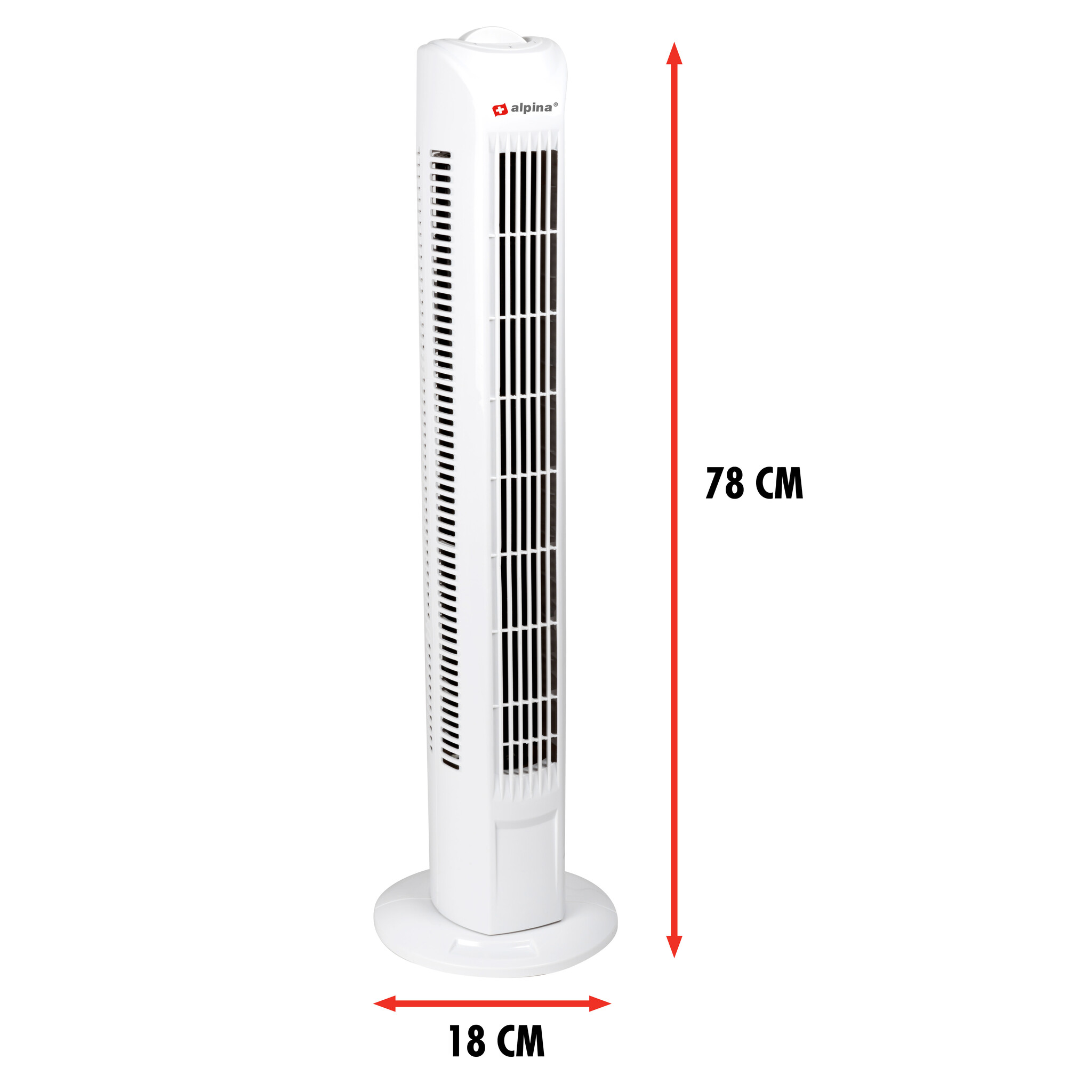 alpina Torenventilator 45 Watt Wit