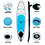 Markenlos SUP Board Opblaasbaar Blauw/Wit