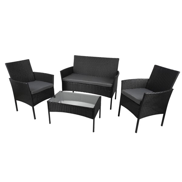 Lifetime Garden Lifetime Garden  Loungeset Berlijn 4 stuks