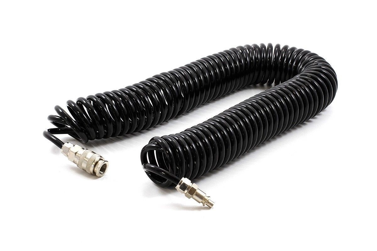 All Ride Luchtslang - 6 mm - 10 meter - 10 kg/cm? - spiraalslang - met snelkoppelingen