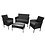 Lifetime Garden Lifetime Garden  Loungeset Berlijn 4 stuks