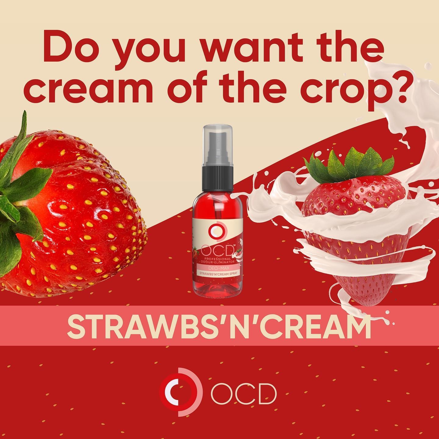 OCD MAX SPRAY  STRAWS N CREAM 30 ML