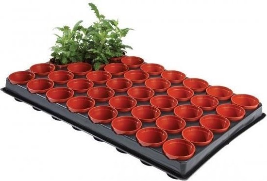 GARLAND PROFESSIONELE ZAAI- EN STEKTRAY (INCL. 40 X Ø6CM POTTEN)