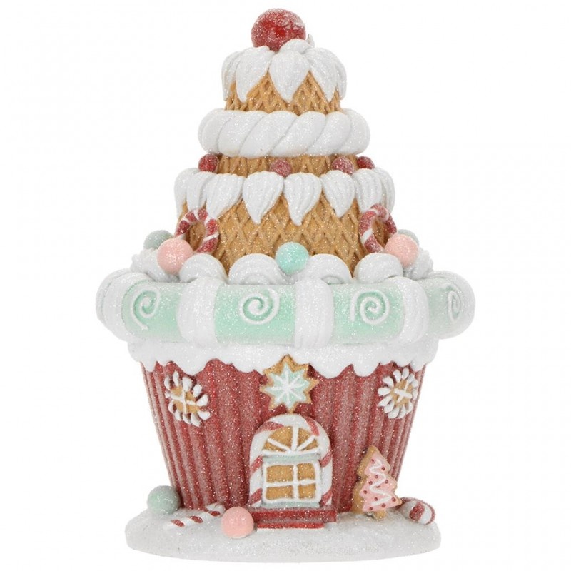 Cupcake House Gingerbread Poly Candy 20cm