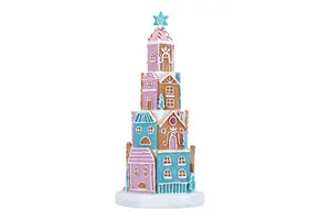 Gingerbread Towerhouses Poly Candy 32cm