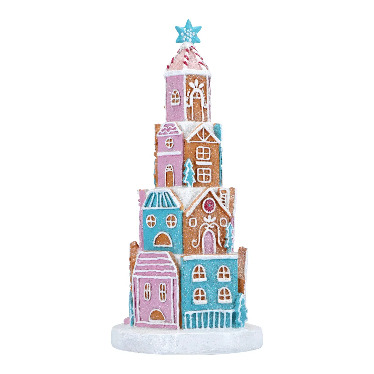 Gingerbread Towerhouses Poly Candy 32cm