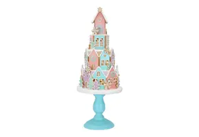 Cake house on metal base poly