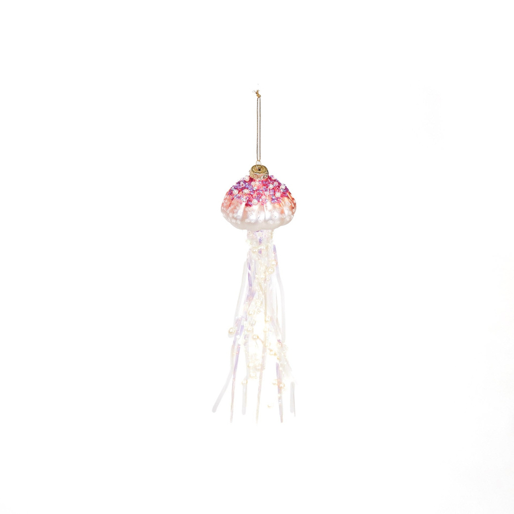 Housevitamin Jellyfish Xmas Hanger Glass - 7x25cm